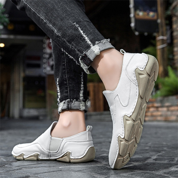 Men's genuine leather soft-soled casual loafers