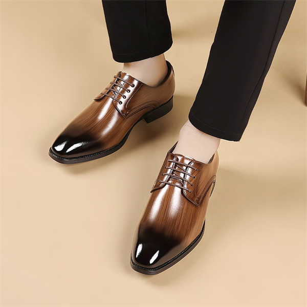 Men's leather comfortable soft sole casual business shoes