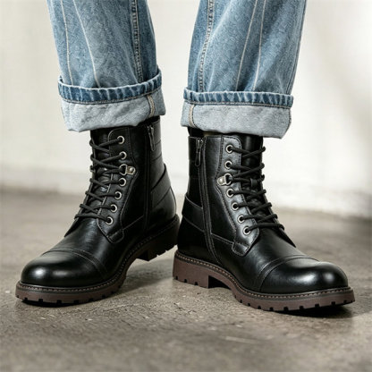 [Copy]Mens Genuine Leather Waterproof Non-slip Arch Support Hiking Casual Chukka Boots