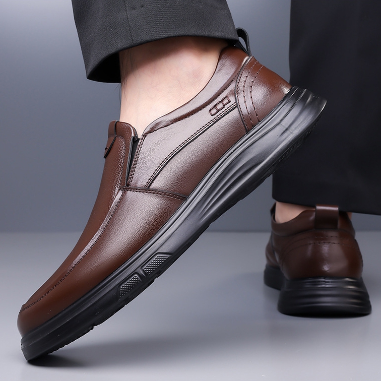 Men's Genuine Leather Loafers - Arch Support Ergonomic & Comfortable