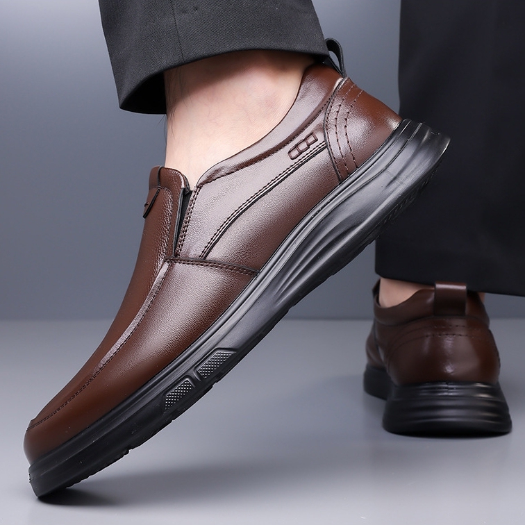 Men's Genuine Leather Loafers - Arch Support Ergonomic & Comfortable