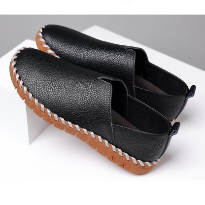 Men's genuine leather handmade soft sole casual loafers
