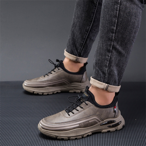 Men's Leather Casual Shoes - Ergonomic & Orthopedic Shoes With Arch Support