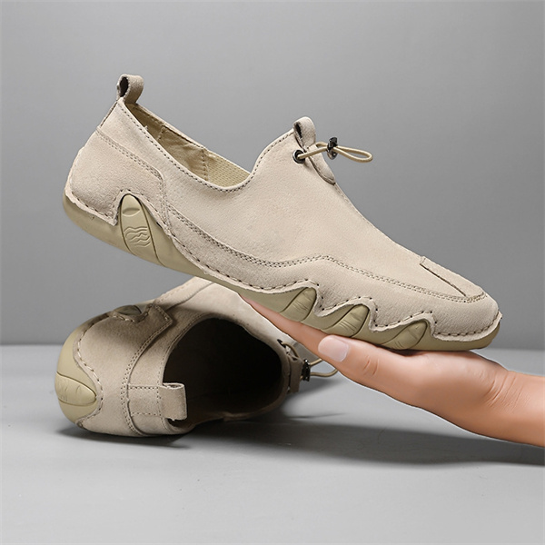 Men's genuine leather non-slip soft sole casual loafers