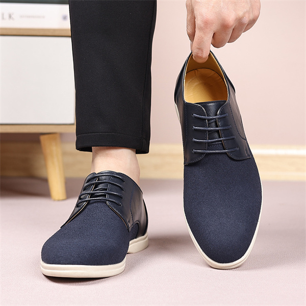 Men's suede soft-soled non-slip business casual loafers