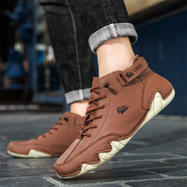 Men's genuine leather non-slip soft sole leisure travel outdoor shoes