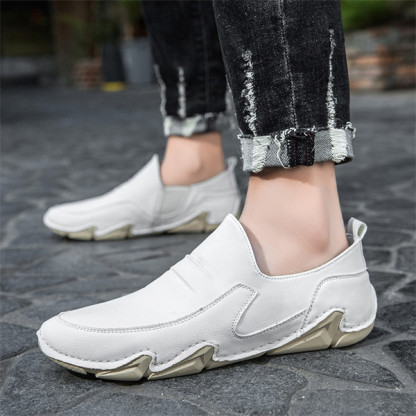 Men's genuine leather soft-soled casual loafers