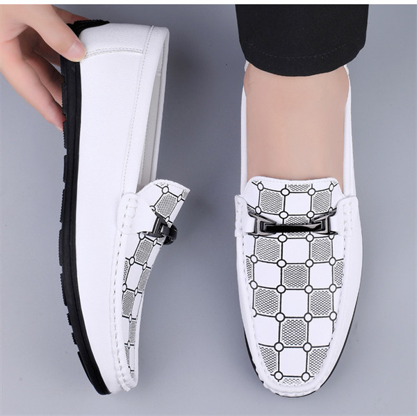 Men's Genuine Leather Lightweight Casual Loafers-MENSZONES