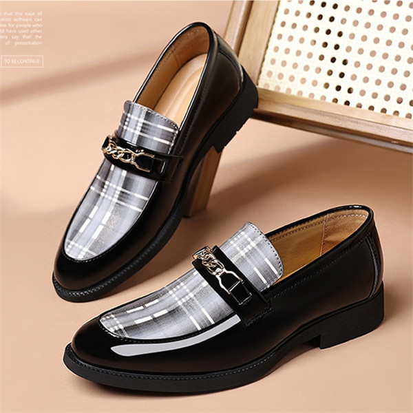 Men’s Genuine Leather Loafers | Slip-On Business Casual Shoes