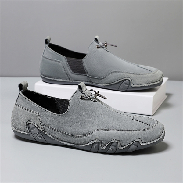 Men's genuine leather non-slip soft sole casual loafers