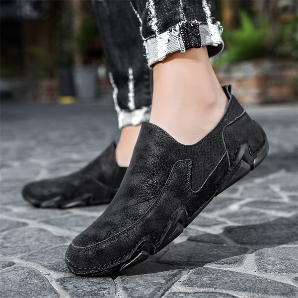 Men's genuine leather soft-soled casual loafers