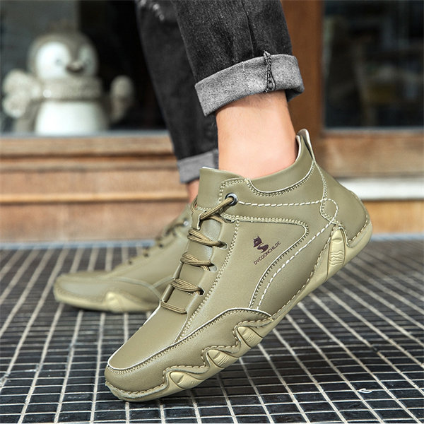 Men's Genuine Leather Non-slip Waterproof Casual Fashion Chucka Boots