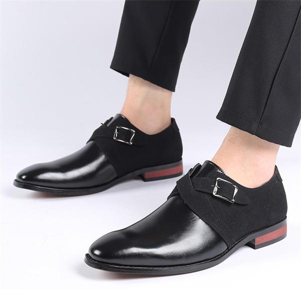 Men's leather padded non-slip loafers