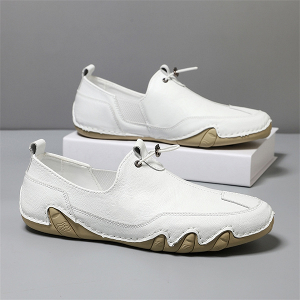 Men's genuine leather non-slip soft sole casual loafers