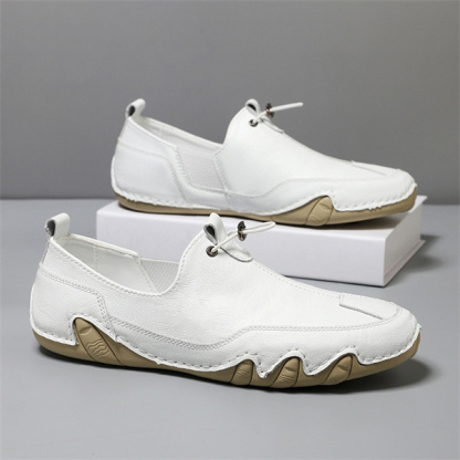 Men's genuine leather non-slip soft sole casual loafers