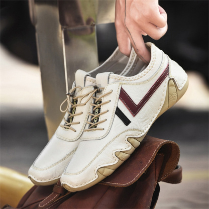 Men's genuine leather soft-soled non-slip casual loafers