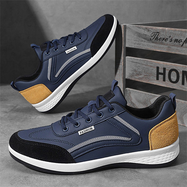 Men's genuine leather non-slip waterproof soft sole casual loafers