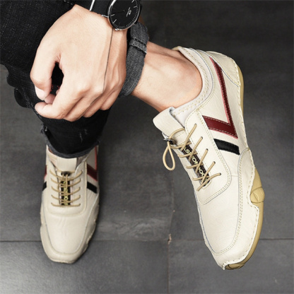 Men's genuine leather soft-soled non-slip casual loafers