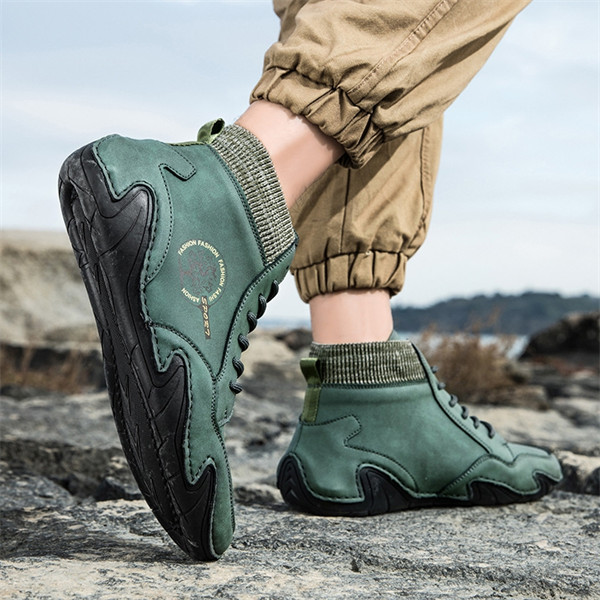 Men's genuine leather soft-soled non-slip casual outdoor travel shoes