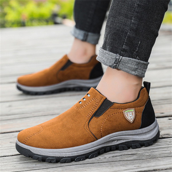 Men's leather comfortable outdoor casual shoes-MENSZONES
