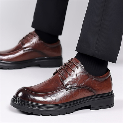 Men's leather comfortable casual business shoes-MENSZONES