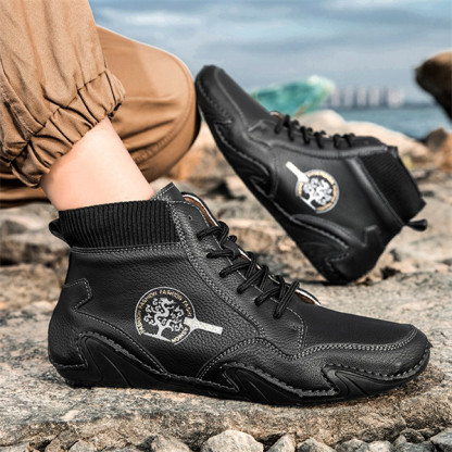 Men's genuine leather soft-soled non-slip casual outdoor travel shoes