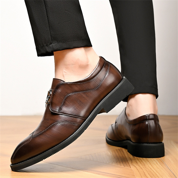 Men's Genuine Leather Soft Bottom Non-slip Casual Business Shoes