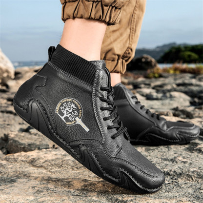 Men's genuine leather soft-soled non-slip casual outdoor travel shoes