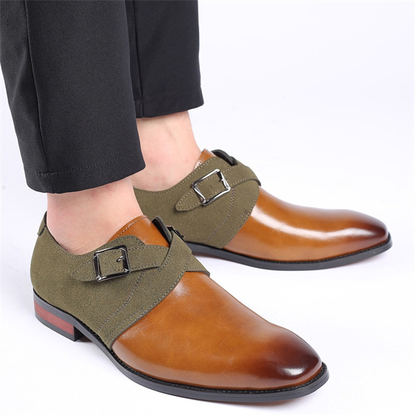 Men's leather padded non-slip loafers