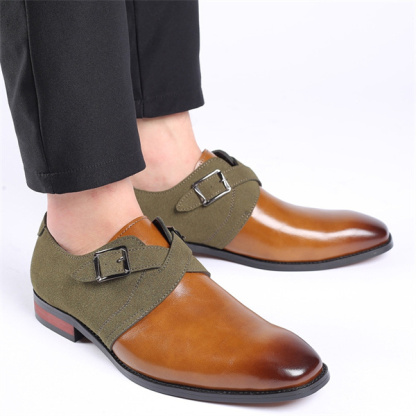 Men's leather padded non-slip loafers