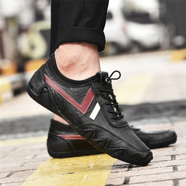 Men's genuine leather soft-soled non-slip casual loafers