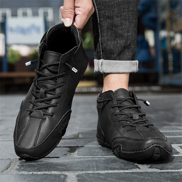 Men's genuine leather non-slip soft sole leisure travel outdoor shoes