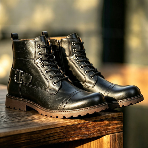 [Copy]Mens Genuine Leather Waterproof Non-slip Arch Support Hiking Casual Chukka Boots
