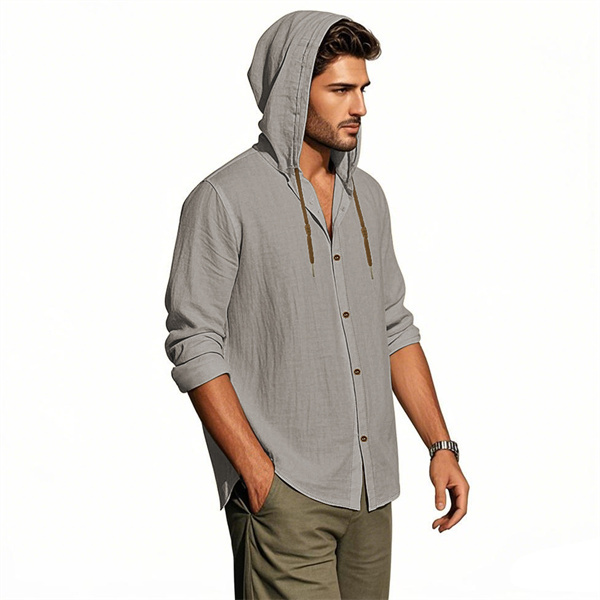 Men's Casual Linen Shirt