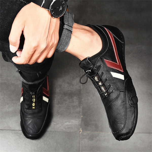 Men's genuine leather soft-soled non-slip casual loafers