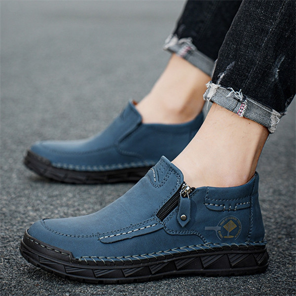 Men's genuine leather soft sole non-slip waterproof casual shoes