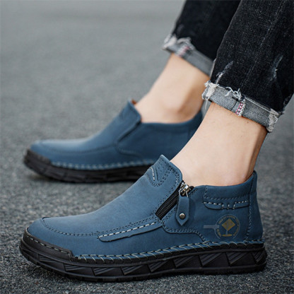 Men's genuine leather soft sole non-slip waterproof casual shoes