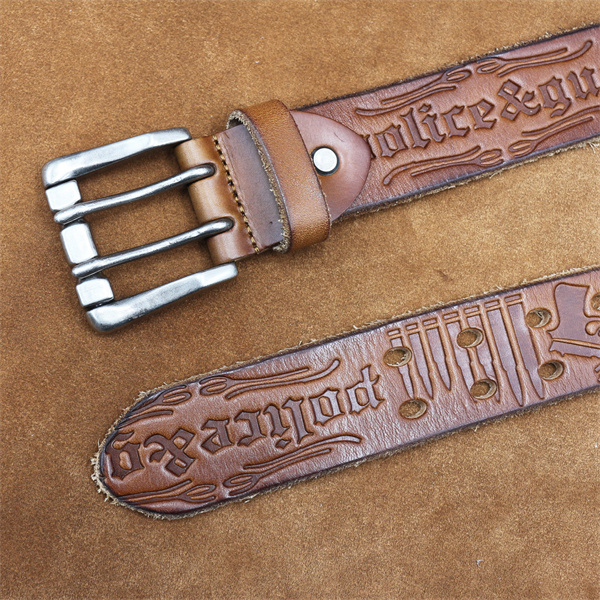 Handcrafted Full Grain Leather Belt | 1.5" Wide Thickened, Men's Belt