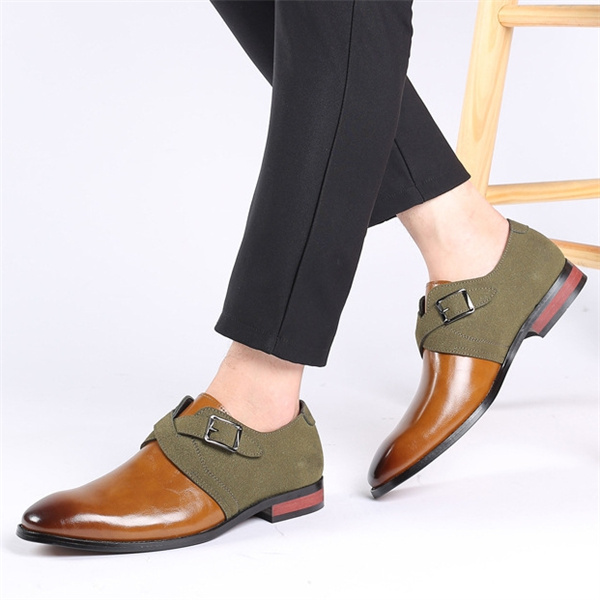 Men's leather padded non-slip loafers