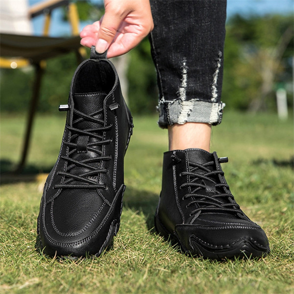 Men's genuine leather soft-soled non-slip outdoor casual shoes