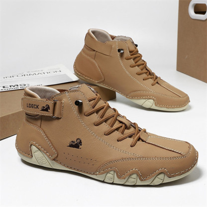 Men's genuine leather non-slip soft sole leisure travel outdoor shoes