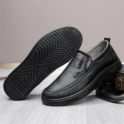 Men's Genuine Leather Soft Insole Casual Comfort Leather Slip-On Loafers