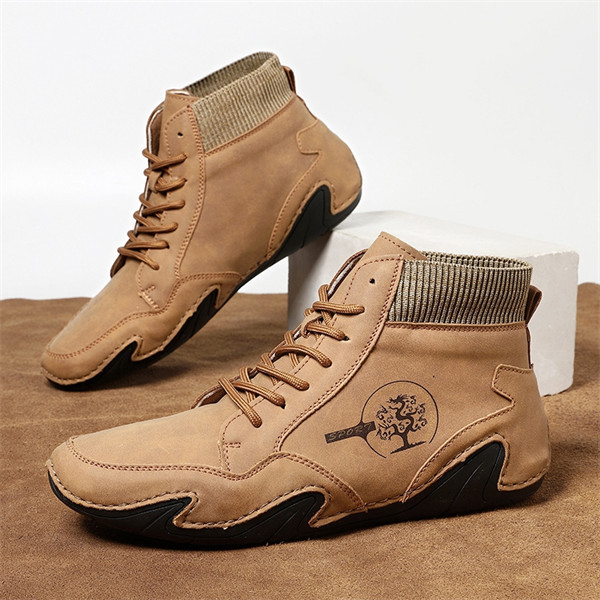 Men's genuine leather soft-soled non-slip casual outdoor travel shoes