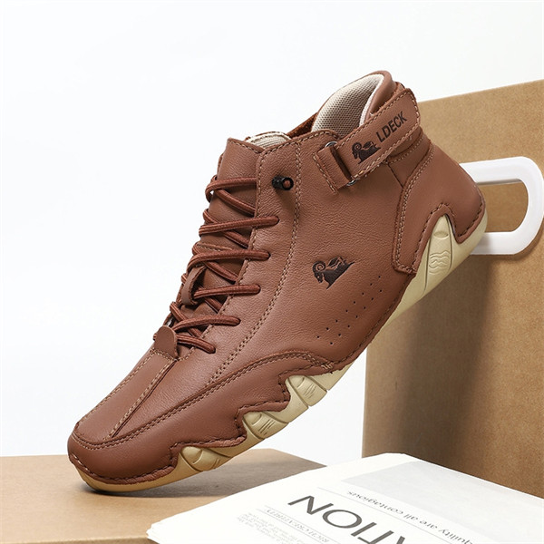 Men's genuine leather non-slip soft sole leisure travel outdoor shoes