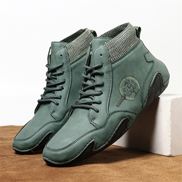 Men's genuine leather soft-soled non-slip casual outdoor travel shoes