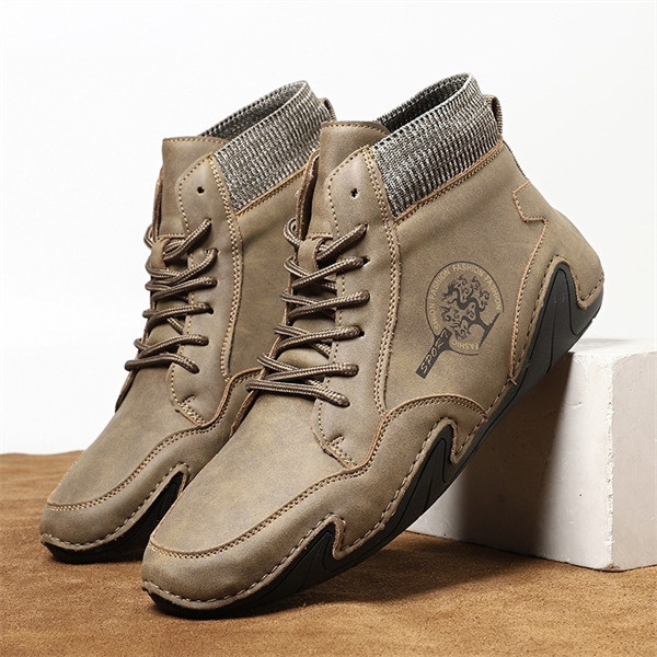 Men's genuine leather soft-soled non-slip casual outdoor travel shoes