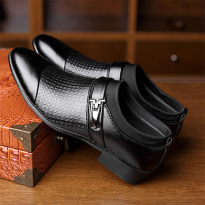 Men's Genuine Leather Soft-soled Fashion Business Shoes