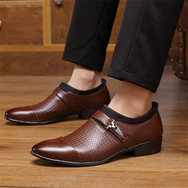 Men's Genuine Leather Soft-soled Fashion Business Shoes
