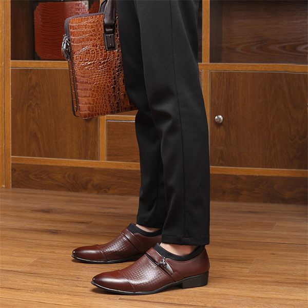 Men's Genuine Leather Soft-soled Fashion Business Shoes