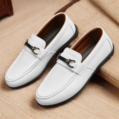 Men's genuine leather soft-soled non-slip casual loafers